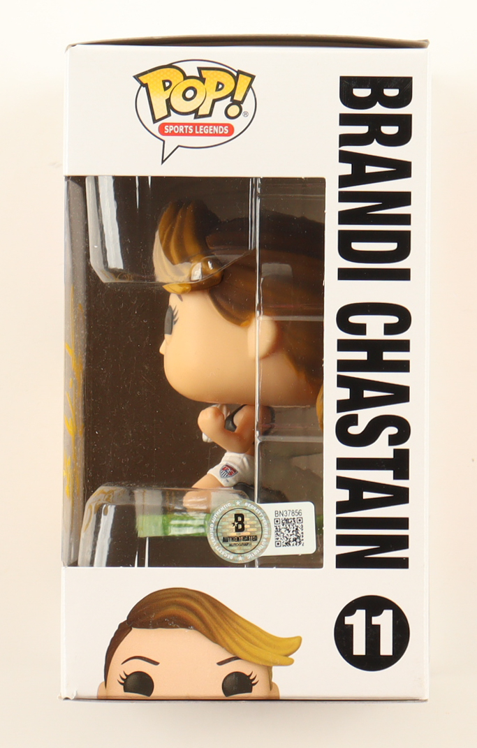 Brandi Chastain Signed "Team USA" #11 Funko Pop! Inscribed "USA" (Beckett) at PristineAuction.com Brandi Chastain Signed "Team USA" #11 Funko Pop! Inscribed "USA" (Beckett) at PristineAuction.com