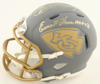 Willie Roaf, Will Shields & Emmitt Thomas Signed Chiefs Slate Alternate Speed Mini Helmet Inscribed "HOF 2012", "HOF 15" & "HOF 08" (JSA) at PristineAuction.com
