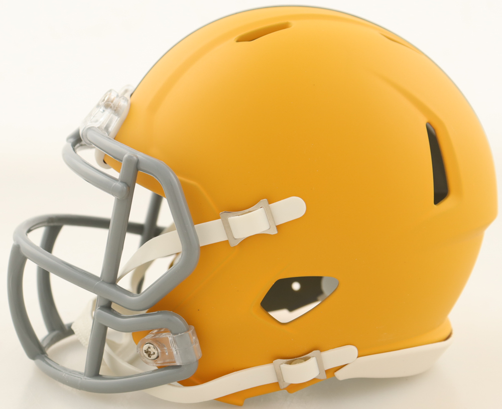 Pat Freiermuth Signed Steelers Salute to Service Alternate Speed Mini Helmet (Beckett) at PristineAuction.com Pat Freiermuth Signed Steelers Salute to Service Alternate Speed Mini Helmet (Beckett) at PristineAuction.com