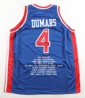 Joe Dumars Signed Career Highlight Stat Jersey (JSA) at PristineAuction.com