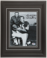 Bart Starr Signed Packers Custom Framed Photo Display Inscribed "Best Wishes" (PSA) at PristineAuction.com