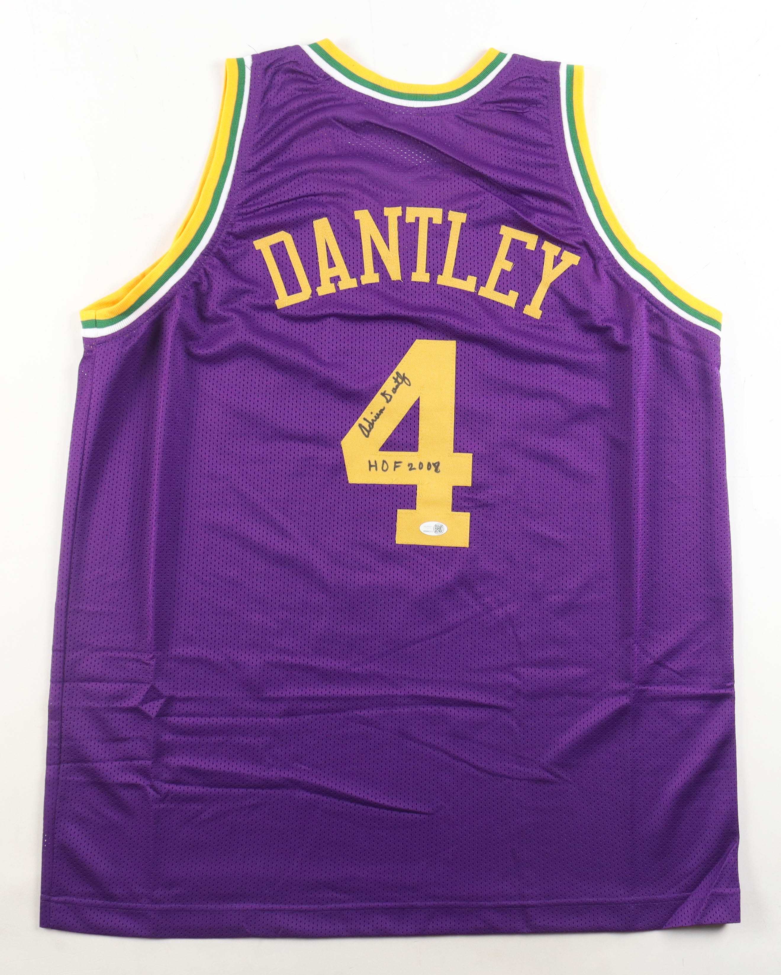 Adrian Dantley Signed Jersey Inscribed "HOF 2008" (JSA) at PristineAuction.com Adrian Dantley Signed Jersey Inscribed "HOF 2008" (JSA) at PristineAuction.com