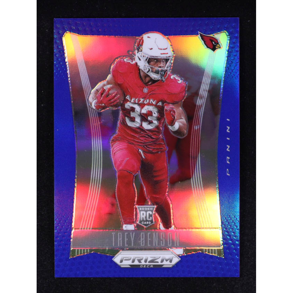 Trey Benson 2024 Panini Prizm Deca Prizms Blue #8 RC at PristineAuction.com