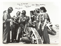 Women's Air Force Service Pilots Signed Canvas (PSA) WWII x4 Pilots at PristineAuction.com
