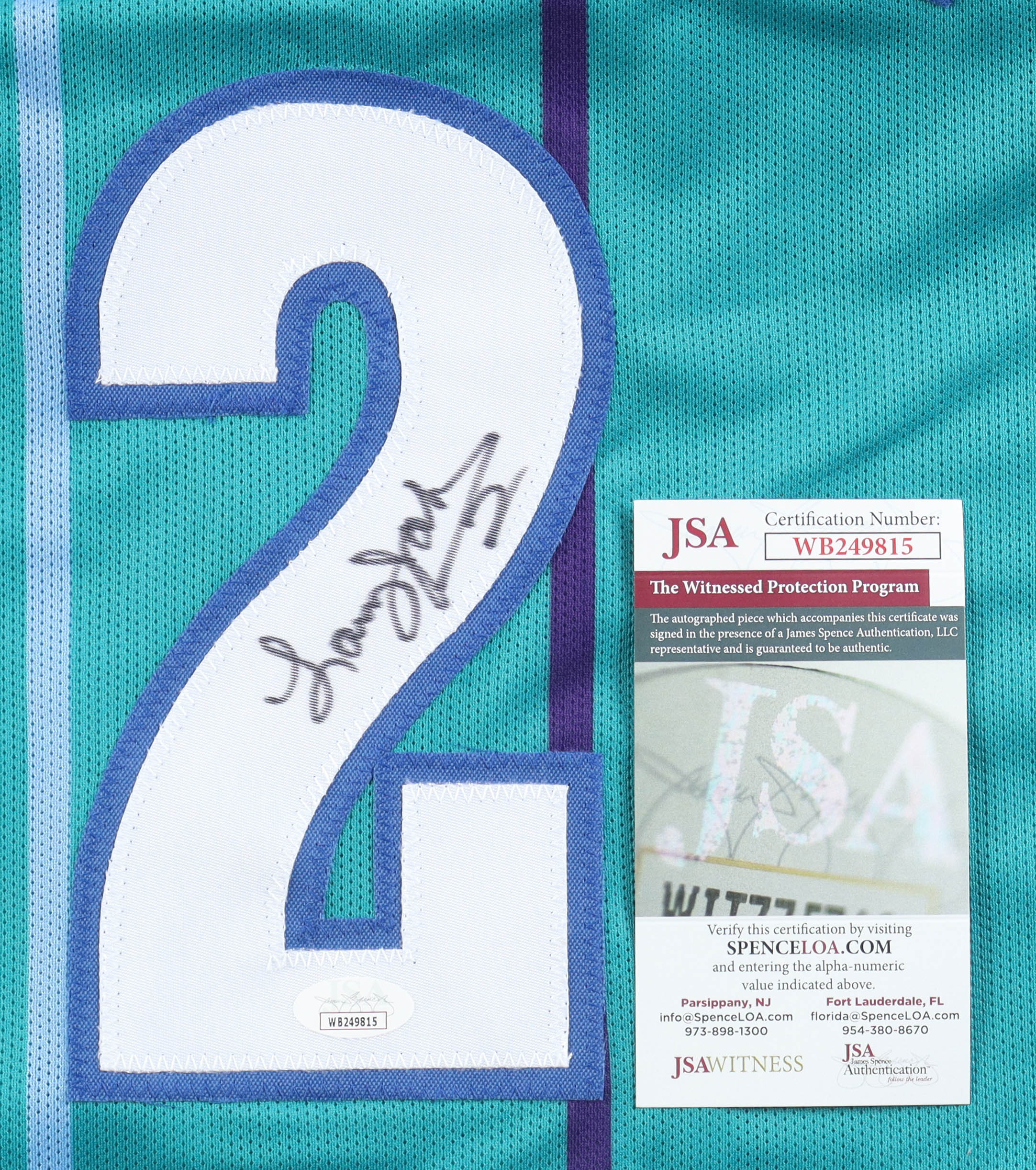 Larry Johnson Signed Jersey (JSA) at PristineAuction.com Larry Johnson Signed Jersey (JSA) at PristineAuction.com