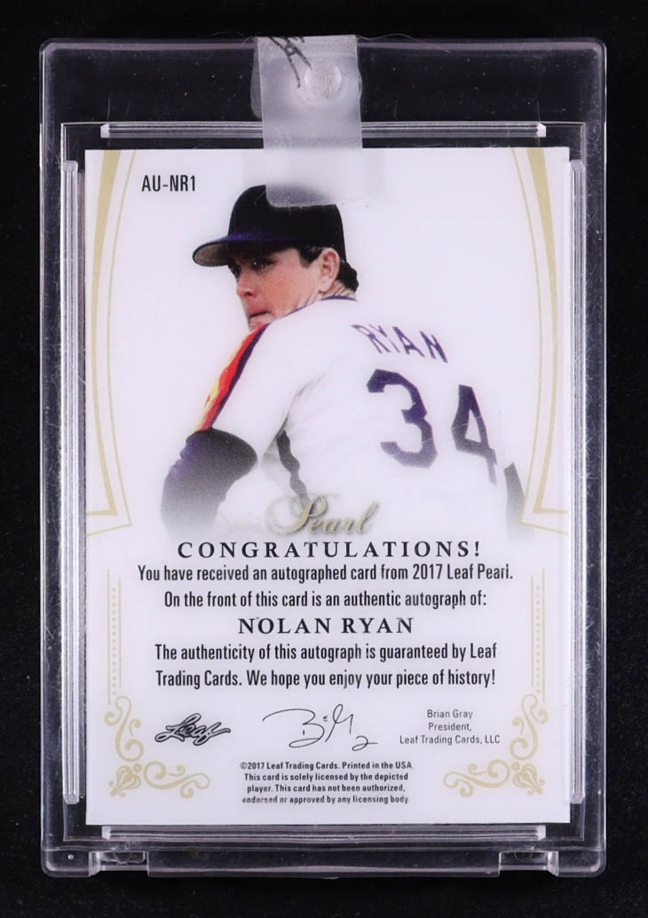Nolan Ryan 2017 Leaf Pearl Autographs Platinum #AUNR1 #2/5 at PristineAuction.com Nolan Ryan 2017 Leaf Pearl Autographs Platinum #AUNR1 #2/5 at PristineAuction.com