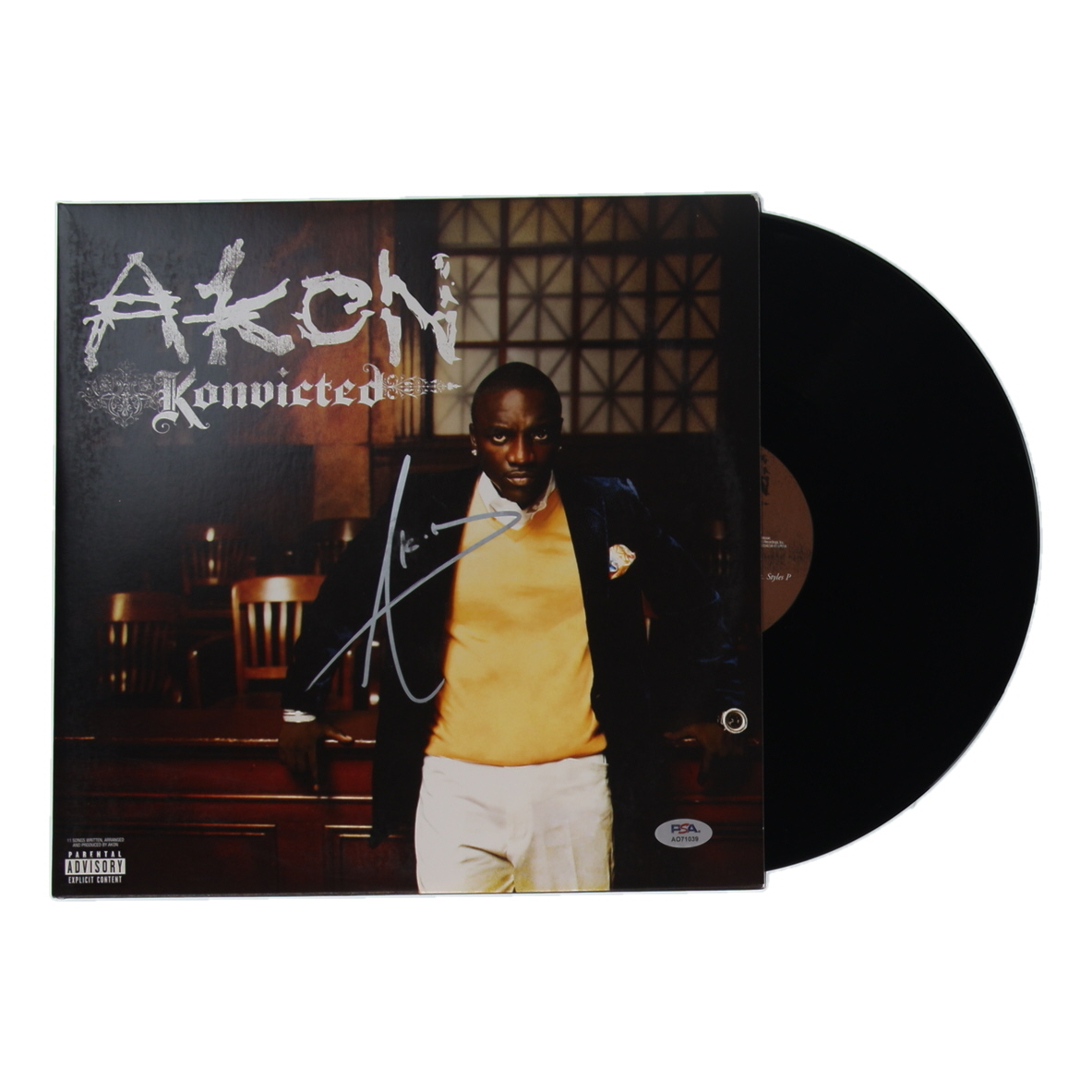 Akon Signed "Konvicted" Vinyl Record Album (PSA) at PristineAuction.com Akon Signed "Konvicted" Vinyl Record Album (PSA) at PristineAuction.com