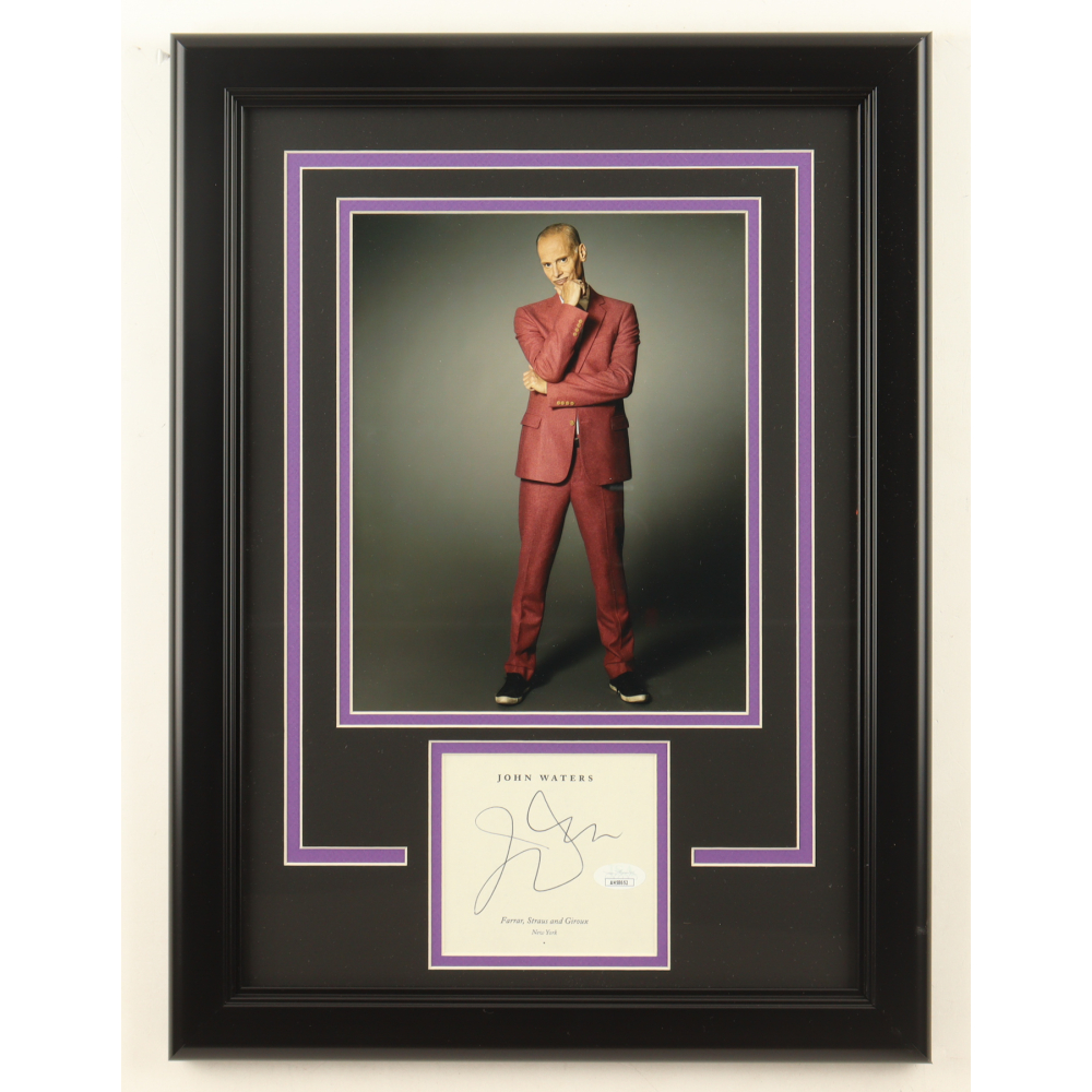 John Waters Signed Custom Framed Cut Display (JSA) at PristineAuction.com