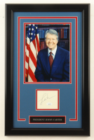 Jimmy Carter Signed Custom Framed Cut Display (JSA) at PristineAuction.com