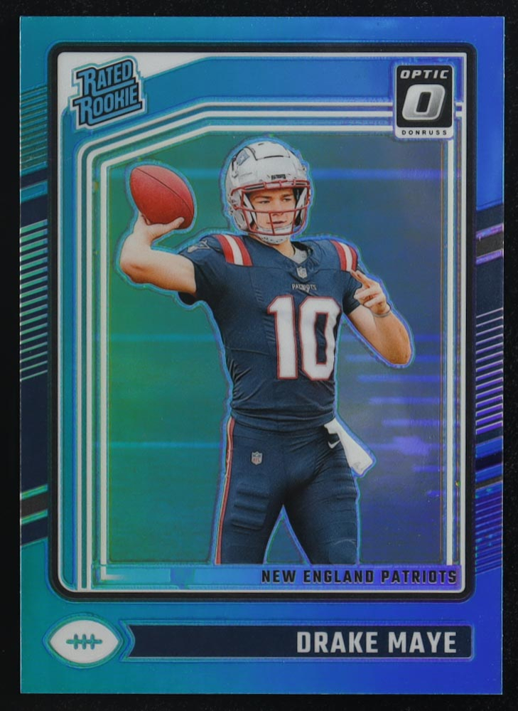 Drake Maye 2024 Donruss Optic Aqua #229 RR RC #258/299
