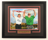 John Daly & John Daly II Signed Custom Framed Photo Display (JSA) at PristineAuction.com