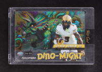 Luther Burden III 2024 Wild Alumination Card Dino-Might Green Mirror Triceratops #DMTRI1LB #14/25 RC at PristineAuction.com
