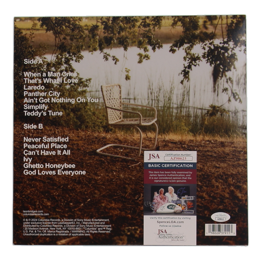 Leon Bridges Signed "Leon" Vinyl Record Album (JSA) at PristineAuction.com Leon Bridges Signed "Leon" Vinyl Record Album (JSA) at PristineAuction.com