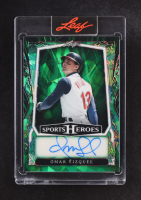 Omar Vizquel 2025 Leaf Sports Heroes Autographs Green Crystal #BAOV1 #2/9 at PristineAuction.com