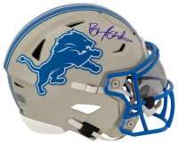 Barry Sanders Signed Lions Mid-Size SpeedFlex Helmet (Schwartz) at PristineAuction.com