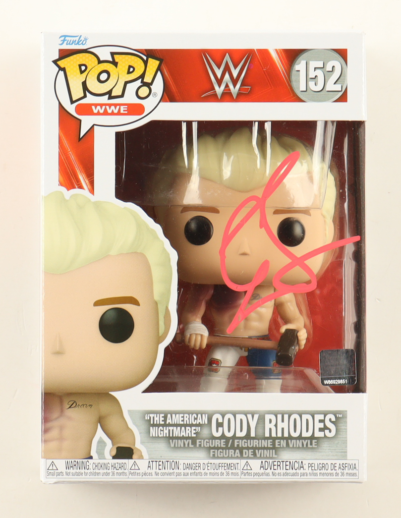 Cody 'The American Nightmare' Rhodes Signed "WWE" #152 Funko Pop! Vinyl Figure (PSA) at PristineAuction.com Cody 'The American Nightmare' Rhodes Signed "WWE" #152 Funko Pop! Vinyl Figure (PSA) at PristineAuction.com