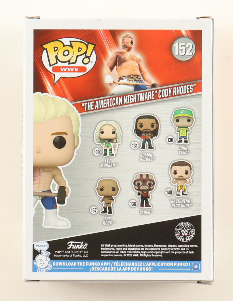 Cody 'The American Nightmare' Rhodes Signed "WWE" #152 Funko Pop! Vinyl Figure (PSA) at PristineAuction.com Cody 'The American Nightmare' Rhodes Signed "WWE" #152 Funko Pop! Vinyl Figure (PSA) at PristineAuction.com