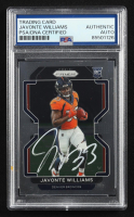 Javonte Williams Signed 2021 Panini Prizm #345 RC (PSA) at PristineAuction.com