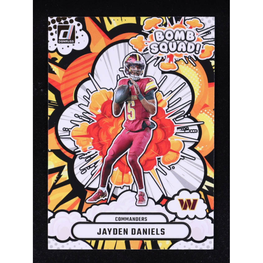 Jayden Daniels 2025 Donruss Bomb Squad #30 at PristineAuction.com
