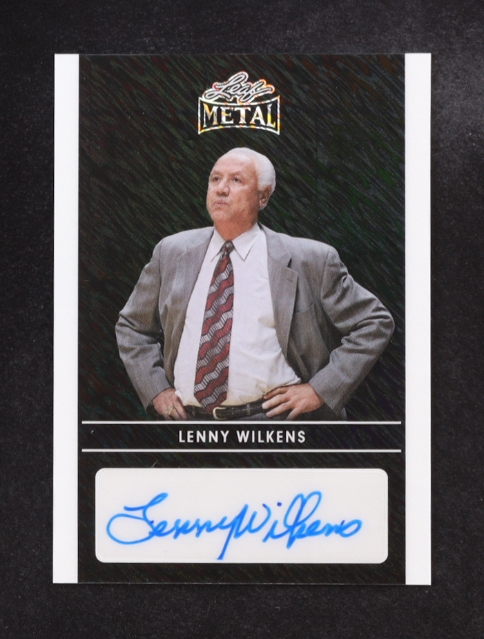 Lenny Wilkens 2024 Leaf Metal Collective Autographs Black Shimmer #LALW2 #3/5 at PristineAuction.com Lenny Wilkens 2024 Leaf Metal Collective Autographs Black Shimmer #LALW2 #3/5 at PristineAuction.com