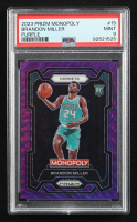 Brandon Miller 2023-24 Panini Prizm Monopoly Purple #15 RC (PSA 9) at PristineAuction.com