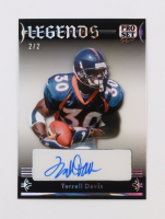Terrell Davis 2025 Leaf Pro Pure Legends Autographs Shimless Silver #LTD1 #2/2 at PristineAuction.com
