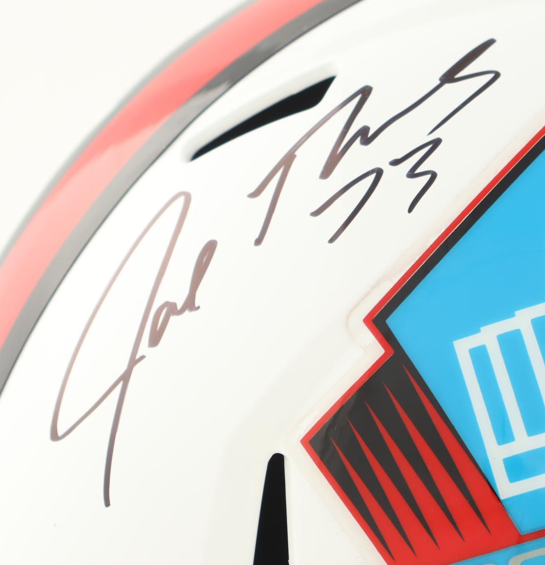 Joe Thomas Signed Hall of Fame Logo Full-Size Speed Helmet (Beckett) at PristineAuction.com Joe Thomas Signed Hall of Fame Logo Full-Size Speed Helmet (Beckett) at PristineAuction.com