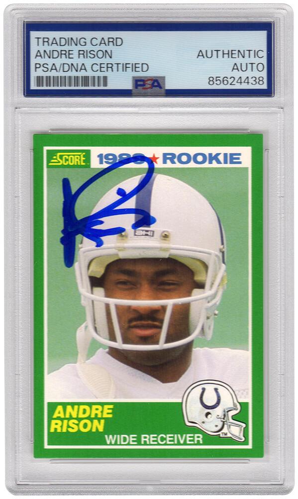 Andre Rison Signed 1989 Score #272 RC (PSA) at PristineAuction.com Andre Rison Signed 1989 Score #272 RC (PSA) at PristineAuction.com