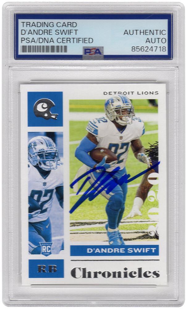 D'Andre Swift Signed 2020 Panini Chronicles #32 RC (PSA) at PristineAuction.com D'Andre Swift Signed 2020 Panini Chronicles #32 RC (PSA) at PristineAuction.com