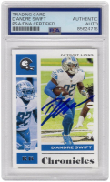 D'Andre Swift Signed 2020 Panini Chronicles #32 RC (PSA) at PristineAuction.com