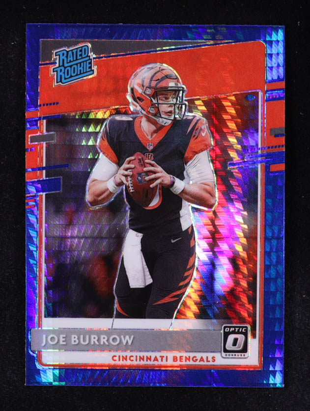 Joe Burrow 2020 Donruss Optic Blue Hyper #151 RR RC at PristineAuction.com Joe Burrow 2020 Donruss Optic Blue Hyper #151 RR RC at PristineAuction.com