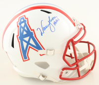 Warren Moon Signed Oilers Full-Size Speed Helmet Inscribed "HOF 06" (JSA) at PristineAuction.com