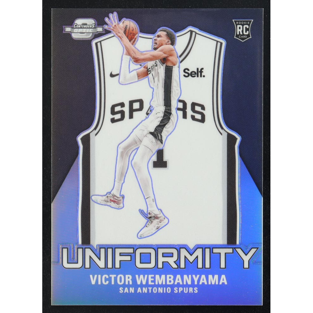 Victor Wembanyama 2023-24 Panini Contenders Optic Uniformity Silver #12 RC at PristineAuction.com
