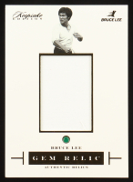 Bruce Lee 2024 Keepsake Edition Authentic Green Onyx Gem Relics #49 #40/50 at PristineAuction.com