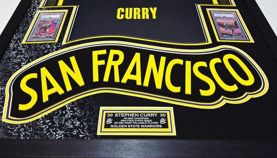 Stephen Curry Signed Warriors Custom Framed LED Jersey Display Inscribed "I Can Do All Things" with (2) PSA 10 Cards (JSA) at PristineAuction.com Stephen Curry Signed Warriors Custom Framed LED Jersey Display Inscribed "I Can Do All Things" with (2) PSA 10 Cards (JSA) at PristineAuction.com