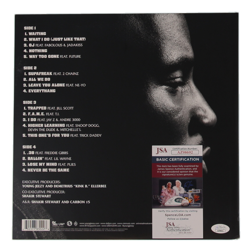 Young Jeezy Signed "TM:103 Hustlerz Ambition" Vinyl Record Album (JSA) at PristineAuction.com Young Jeezy Signed "TM:103 Hustlerz Ambition" Vinyl Record Album (JSA) at PristineAuction.com