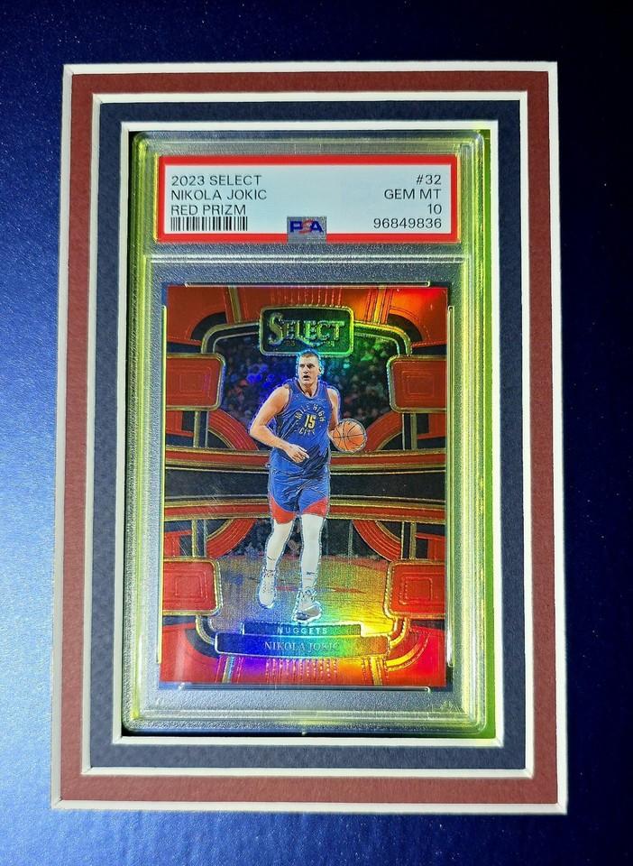 Nikola Jokic Signed Nuggets Custom Framed LED Jersey Display with (2) PSA 10 Cards (Beckett) at PristineAuction.com Nikola Jokic Signed Nuggets Custom Framed LED Jersey Display with (2) PSA 10 Cards (Beckett) at PristineAuction.com