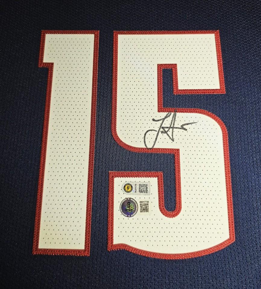 Nikola Jokic Signed Nuggets Custom Framed LED Jersey Display with (2) PSA 10 Cards (Beckett) at PristineAuction.com Nikola Jokic Signed Nuggets Custom Framed LED Jersey Display with (2) PSA 10 Cards (Beckett) at PristineAuction.com