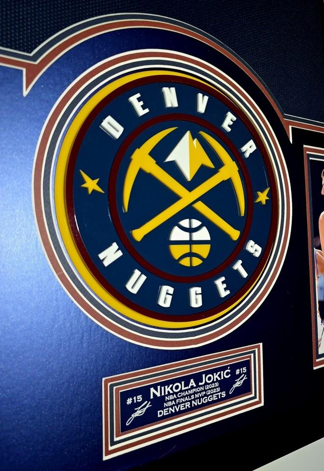 Nikola Jokic Signed Nuggets Custom Framed LED Jersey Display with (2) PSA 10 Cards (Beckett) at PristineAuction.com Nikola Jokic Signed Nuggets Custom Framed LED Jersey Display with (2) PSA 10 Cards (Beckett) at PristineAuction.com