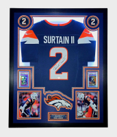 Patrick Surtain II Signed Broncos Custom Framed LED Nike FUSE Jersey Display with (2) PSA 10 Rookie Cards (Fanatics) at PristineAuction.com