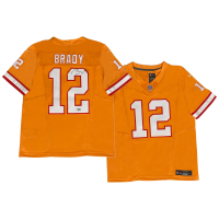 Tom Brady Signed Buccaneers Creamsicle Nike Limited F.U.S.E Jersey (Fanatics) at PristineAuction.com