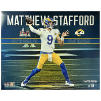 Matthew Stafford LE Rams "SB LVI Stylized" 16x20 Photo at PristineAuction.com