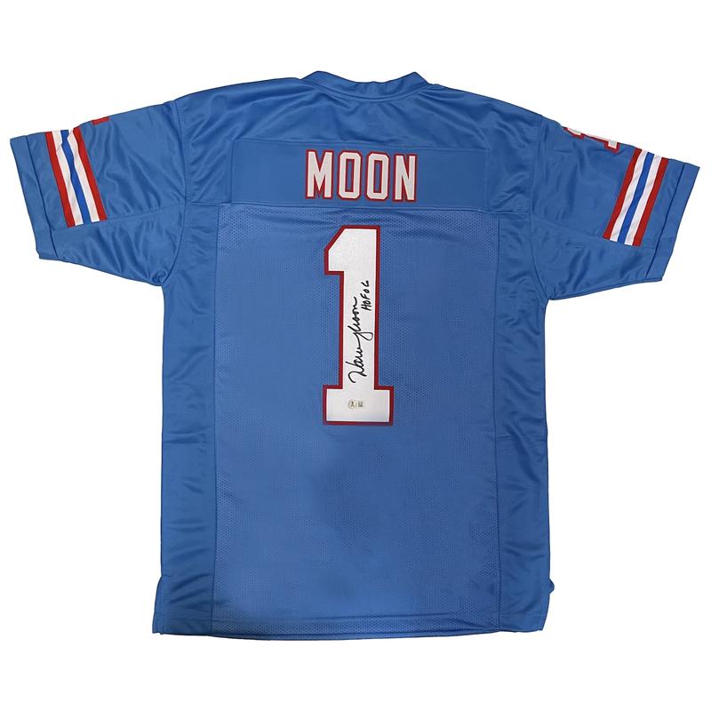 Warren Moon Signed Jersey Inscribed "HOF 06" (Beckett) at PristineAuction.com Warren Moon Signed Jersey Inscribed "HOF 06" (Beckett) at PristineAuction.com