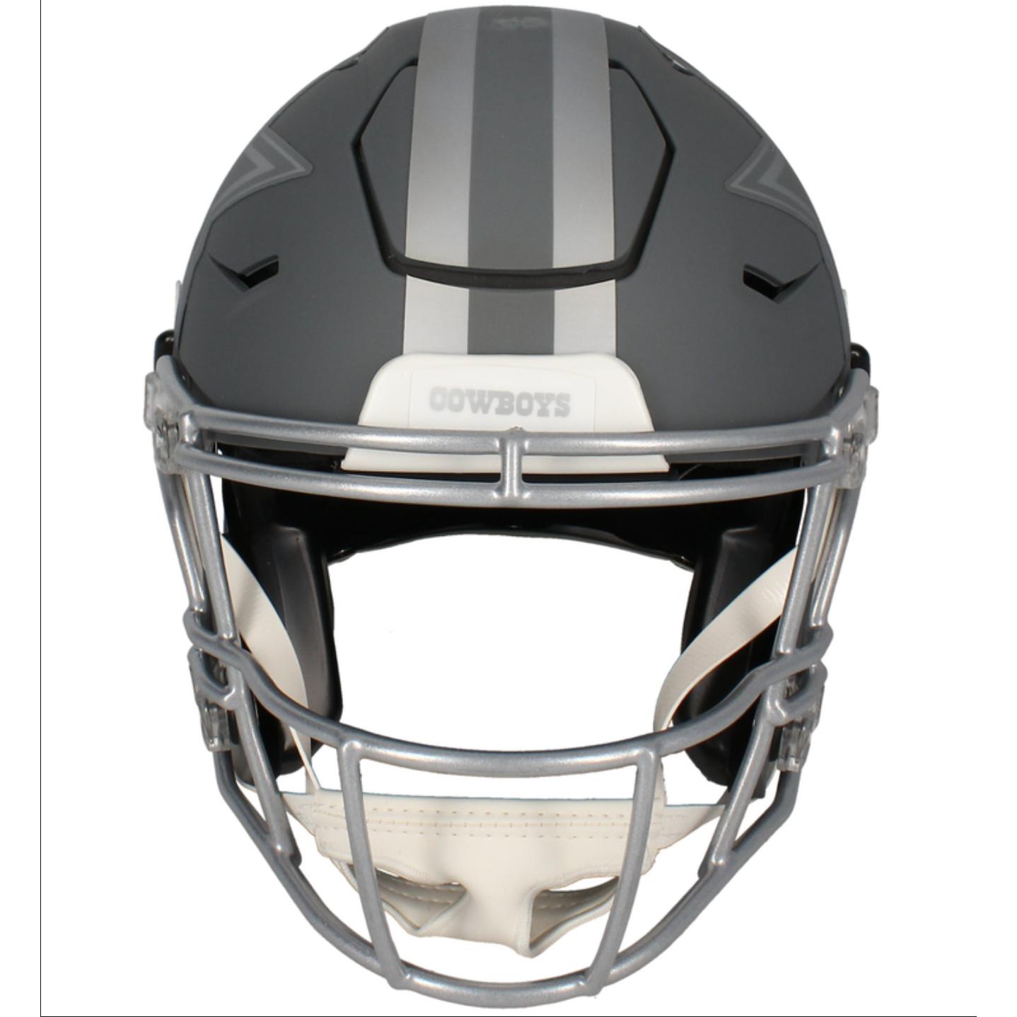 Micah Parsons Signed LE Cowboys Full-Size Authentic On-Field Slate Alternate Speedflex Helmet Inscribed "21 DROY" (Fanatics) at PristineAuction.com Micah Parsons Signed LE Cowboys Full-Size Authentic On-Field Slate Alternate Speedflex Helmet Inscribed "21 DROY" (Fanatics) at PristineAuction.com