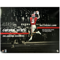 CeeDee Lamb Oklahoma Sooners "Career Stat" 16x20 Photo at PristineAuction.com