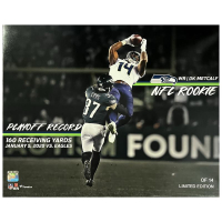D.K. Metcalf LE Seahawks "Playoff Rookie Record Stat" 16x20 Photo at PristineAuction.com