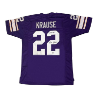 Paul Krause Signed Jersey Inscribed "HOF 98" (Beckett) at PristineAuction.com