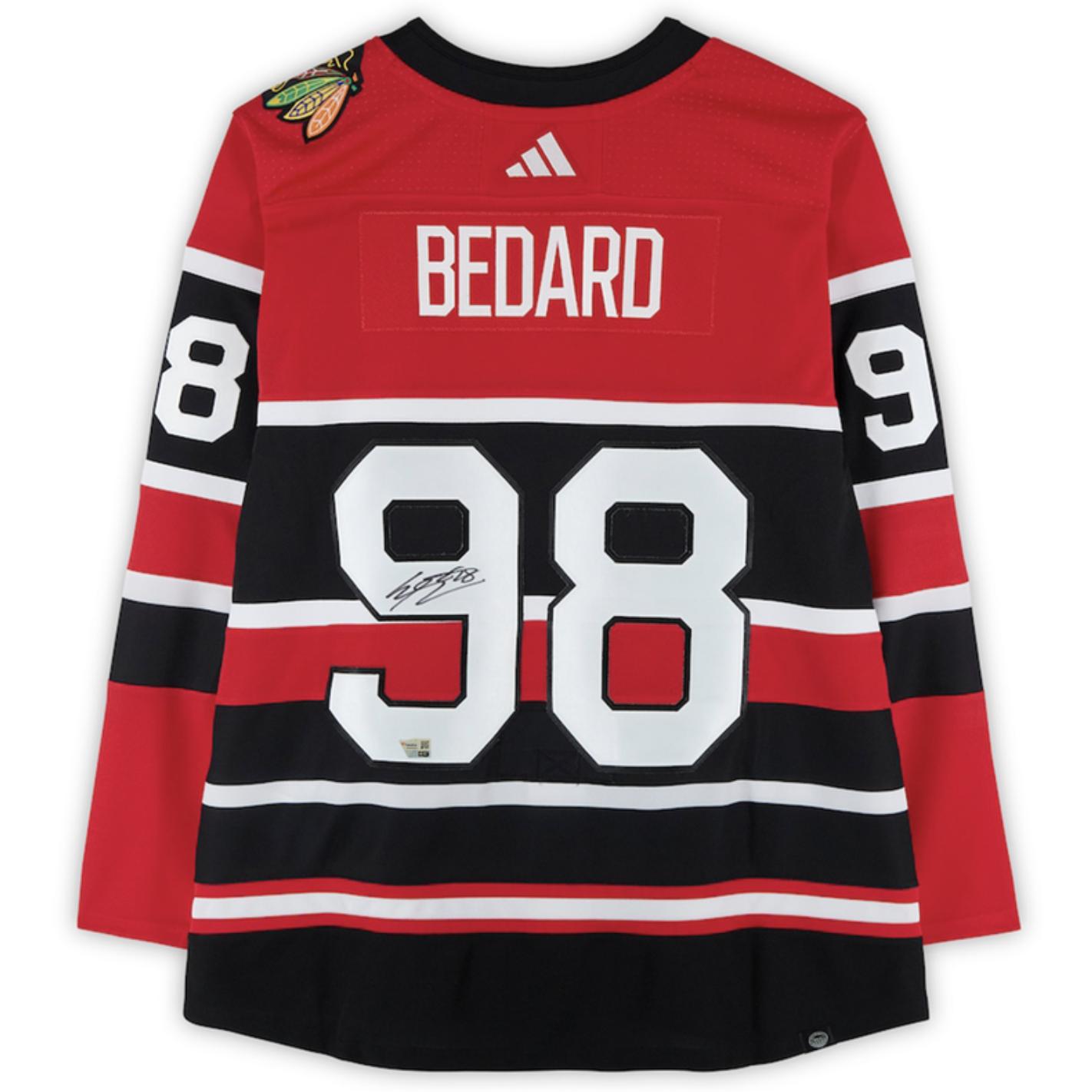 Connor Bedard Signed Blackhawks Adidas Authentic Jersey (Fanatics) at PristineAuction.com Connor Bedard Signed Blackhawks Adidas Authentic Jersey (Fanatics) at PristineAuction.com