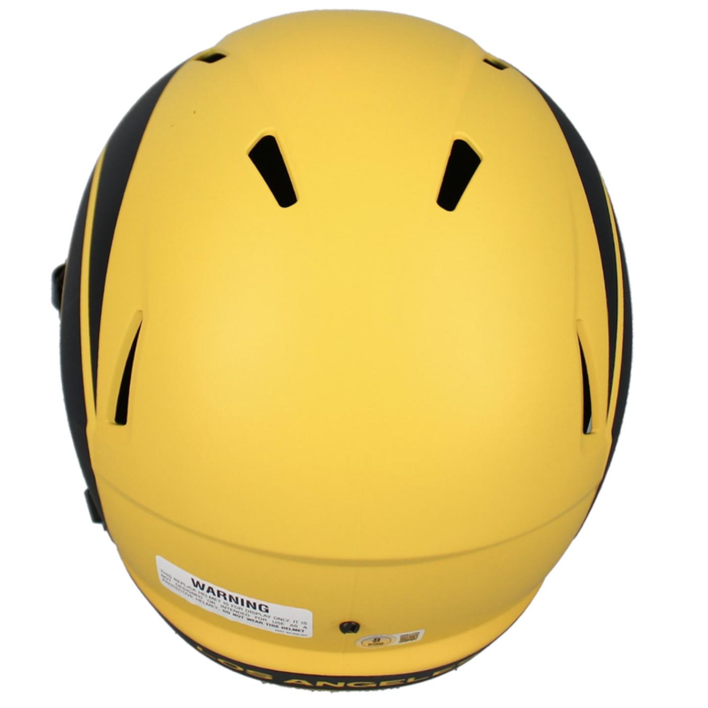 Marshall Faulk Signed Rams Full-Size Rave Alternate Speed Helmet (Beckett) at PristineAuction.com Marshall Faulk Signed Rams Full-Size Rave Alternate Speed Helmet (Beckett) at PristineAuction.com