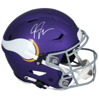 Justin Jefferson Signed Vikings Full-Size Authentic On-Field Alternate Speedflex Helmet (Beckett) at PristineAuction.com